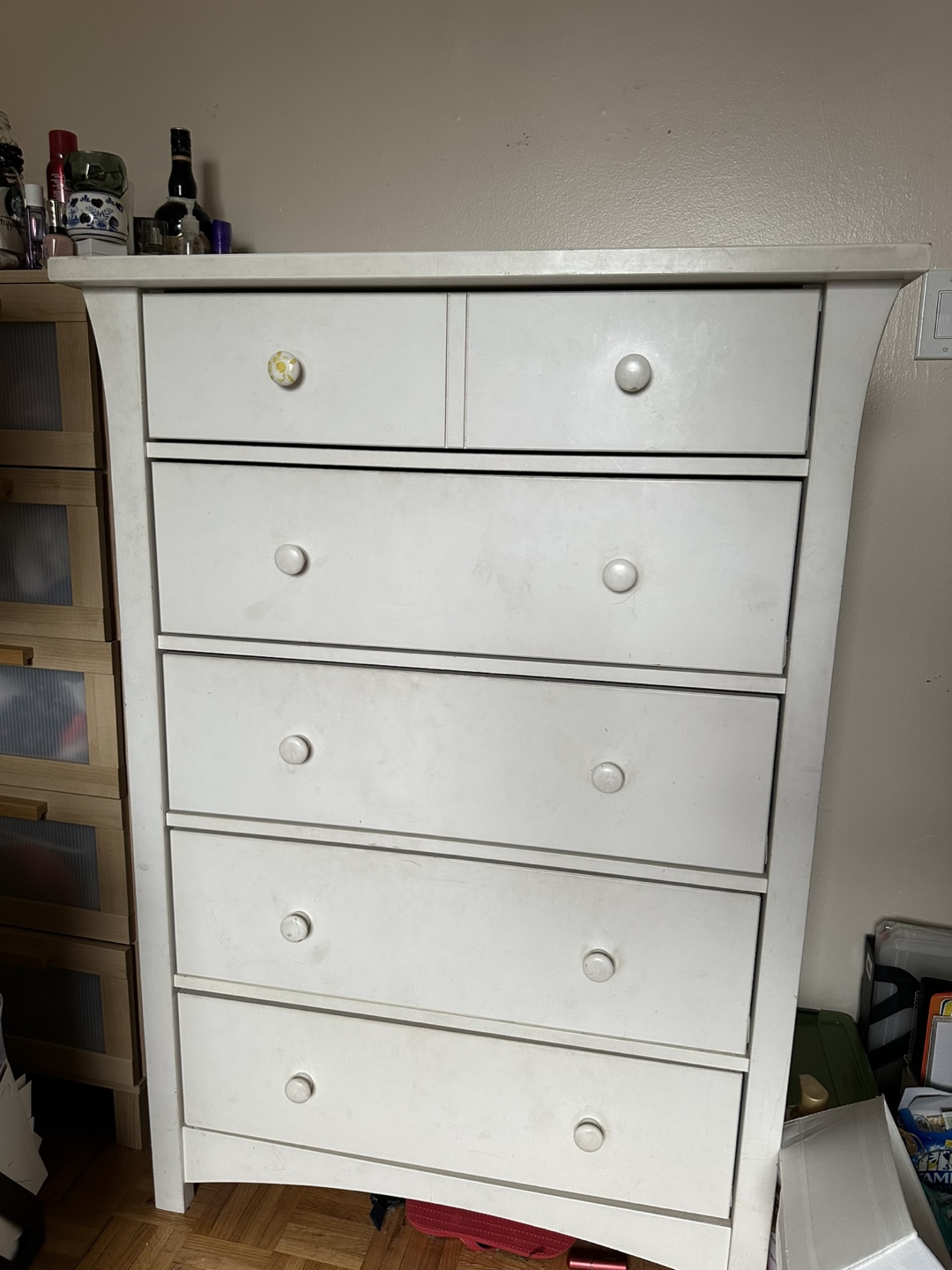 White 5 Drawer Dresser