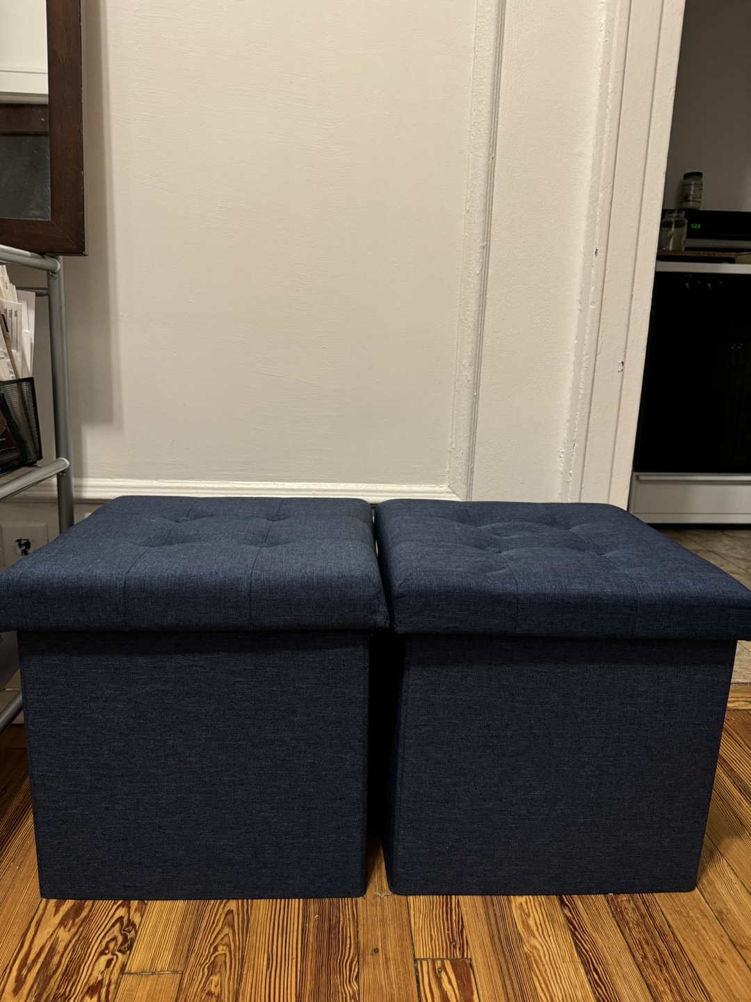 Set of 2 Storage Ottomans - photo 2