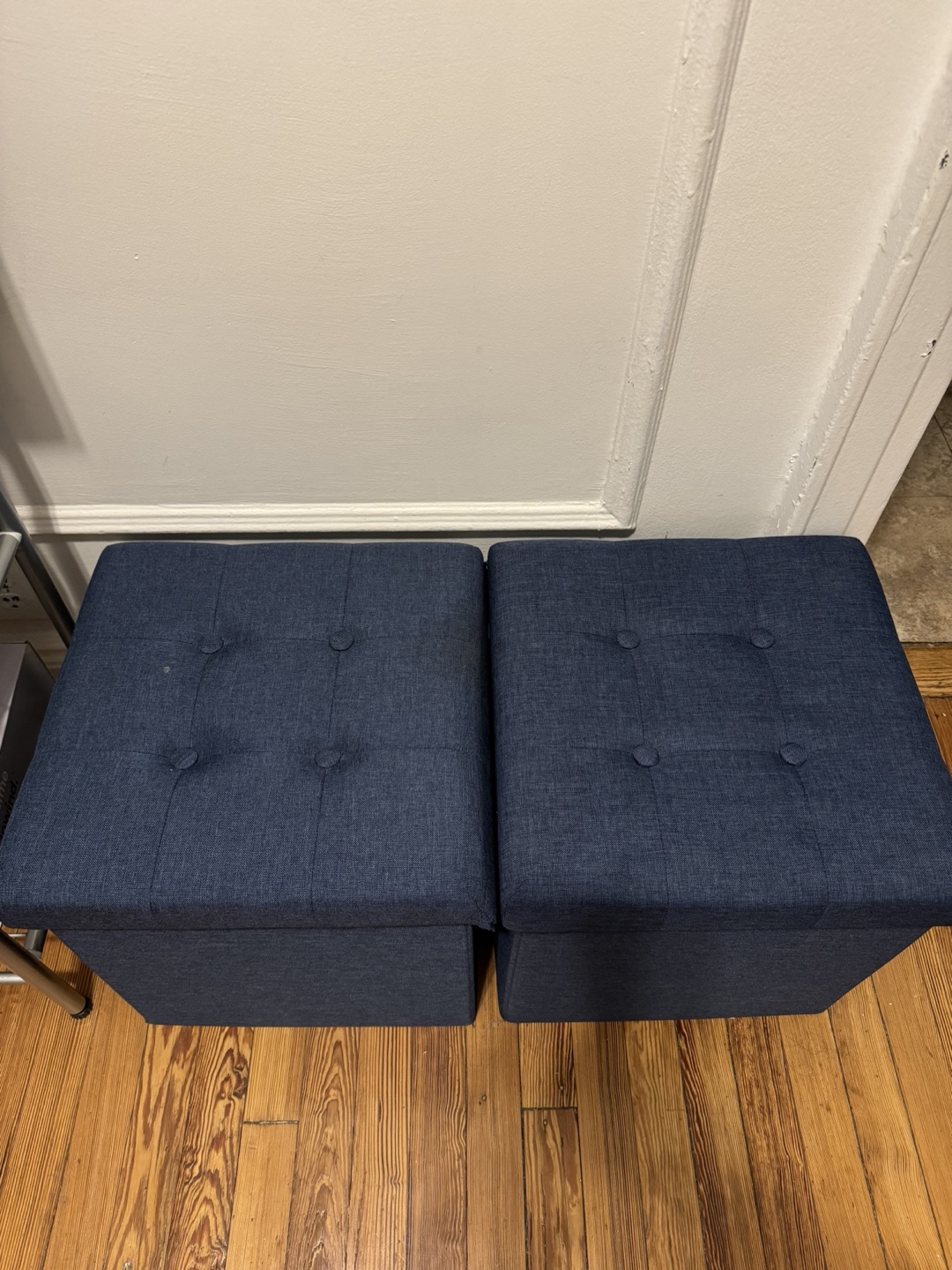 Set of 2 Storage Ottomans