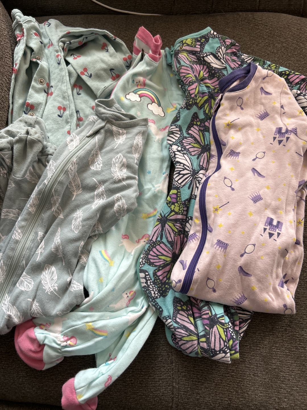 Bundle of girl Toddler Pajamas