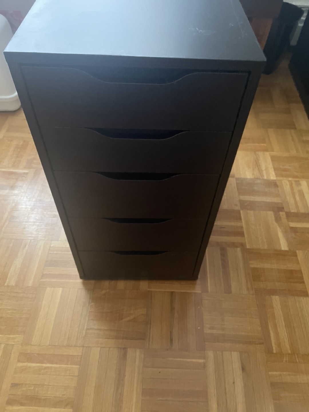 Black 5 Drawer unit