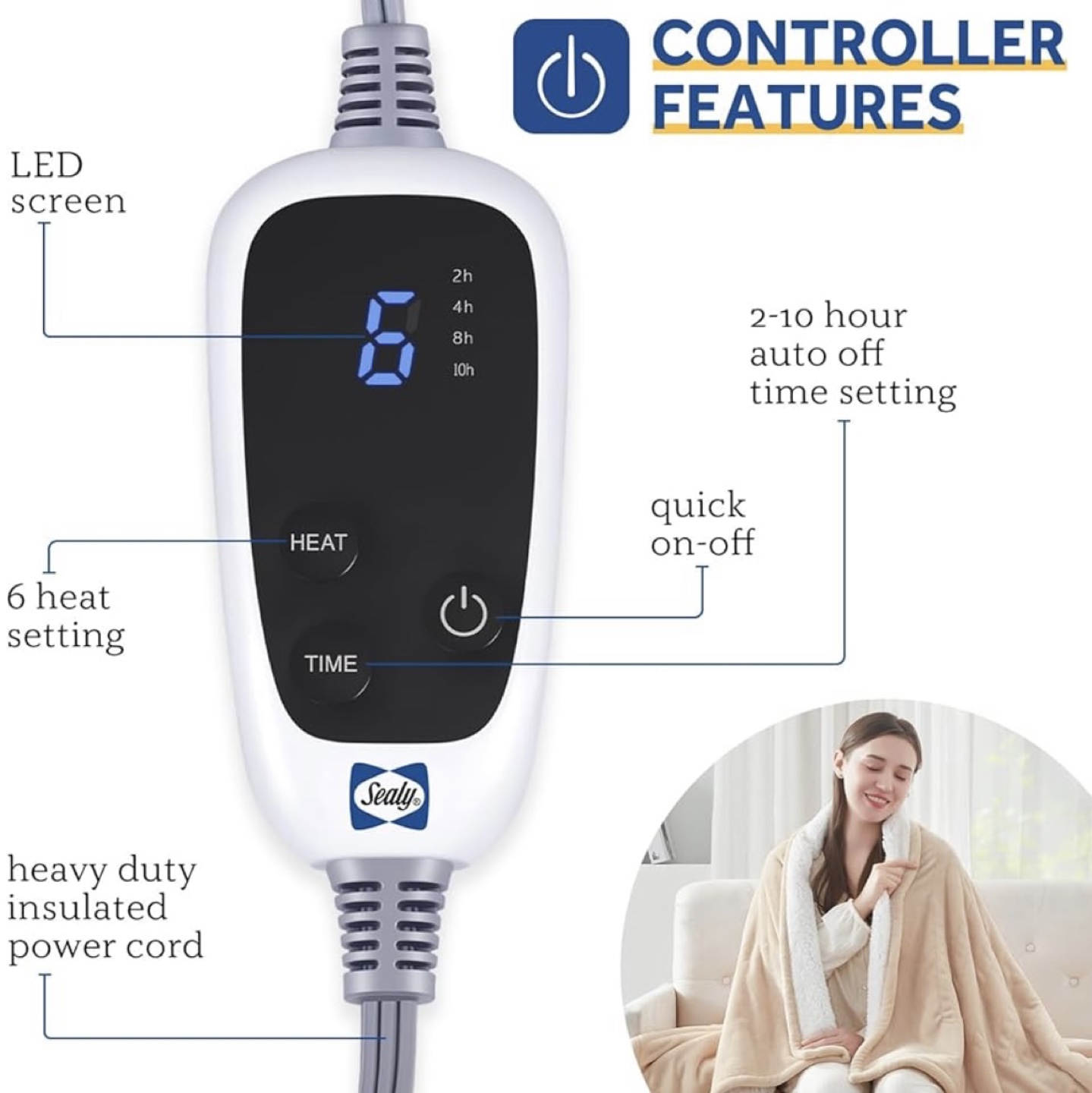 Sealy Heated Electric Blanket - photo 3