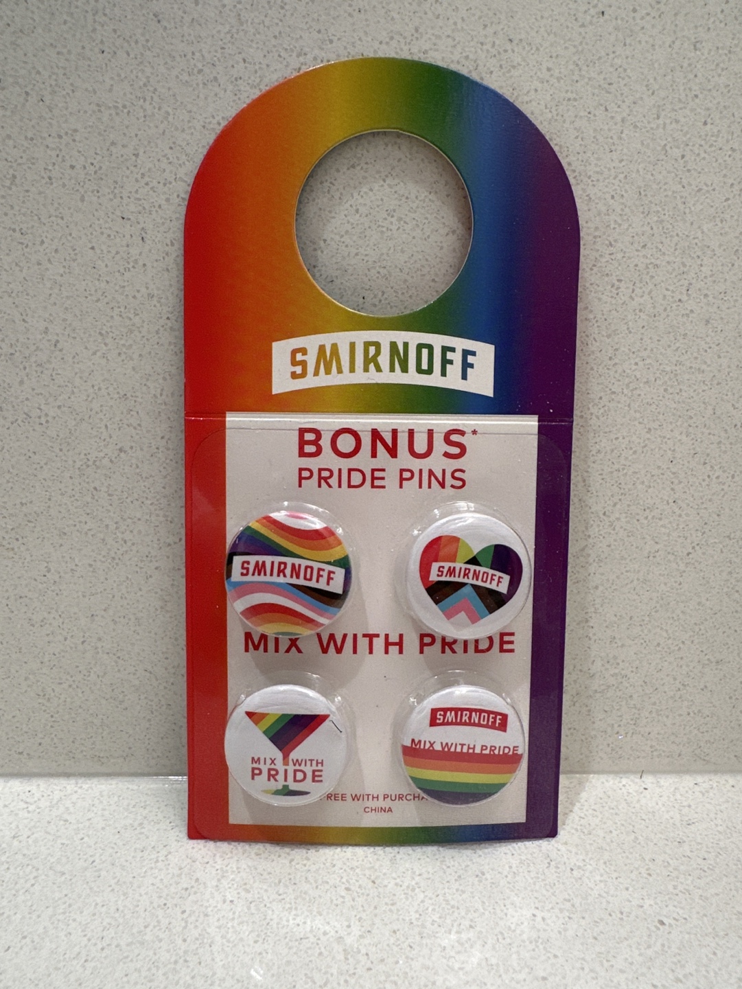 #freecycle #Thrifty Pick, Smirnoff Pride Pins