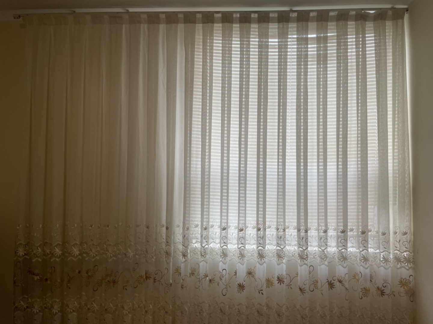 Sheer Embroidered Curtains