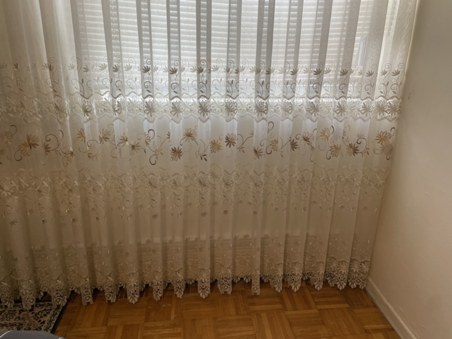 Sheer Embroidered Curtains - photo 2