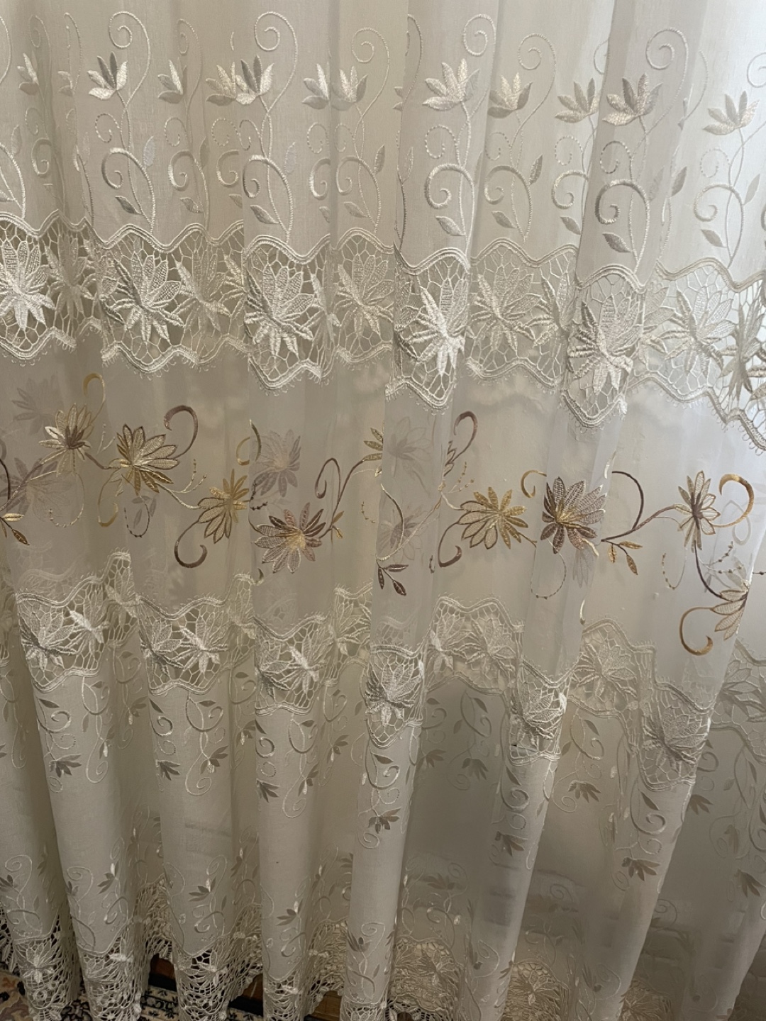 Sheer Embroidered Curtains - photo 5