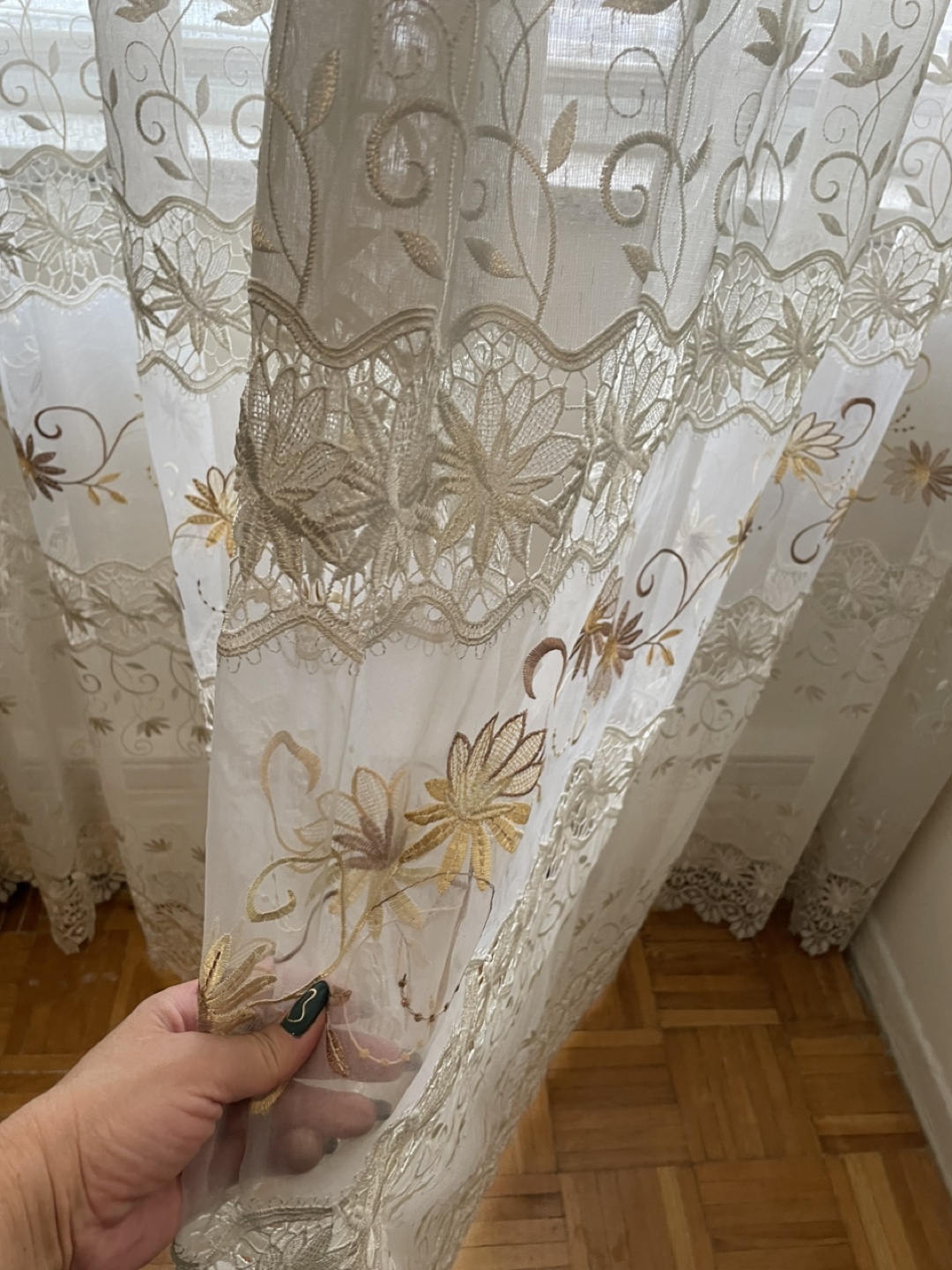 Sheer Embroidered Curtains - photo 4