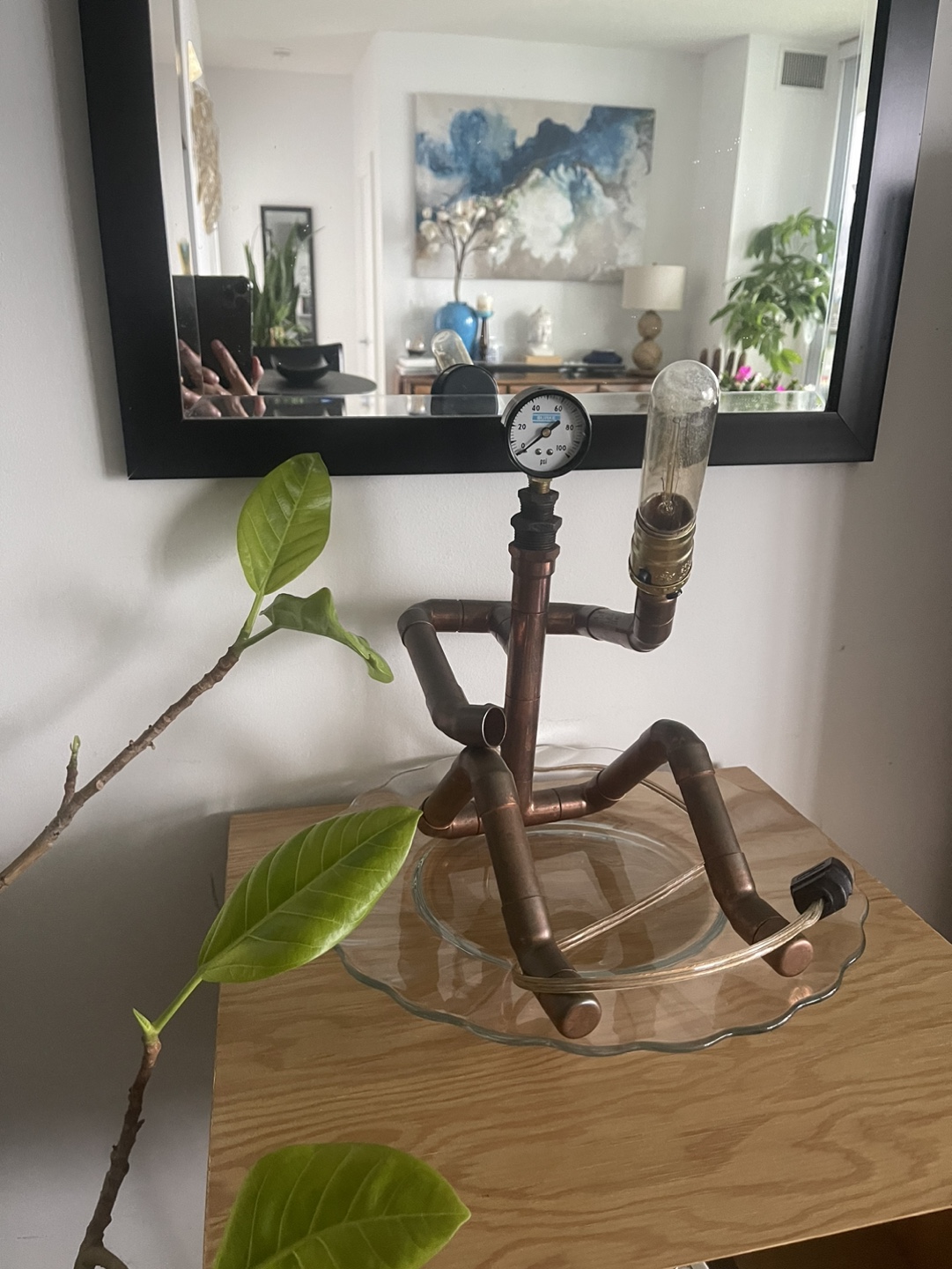 Copper Pipe Man Table Lamp - photo 3