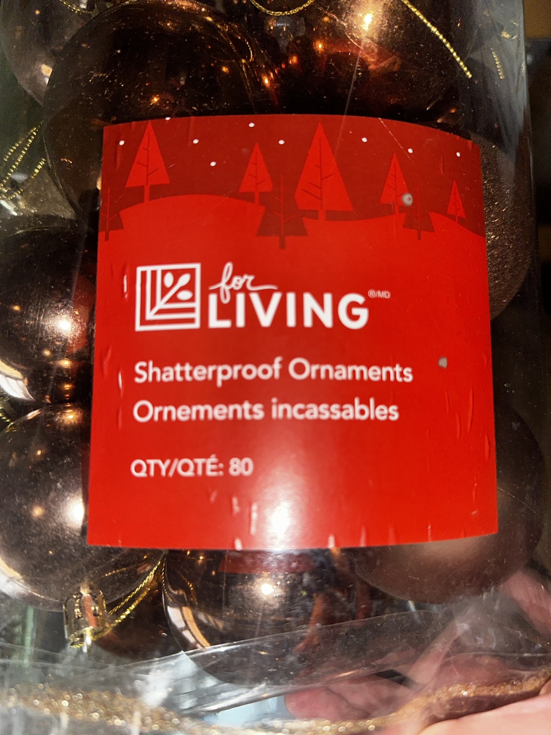 80 Shatterproof Ornaments - Copper & Gold - photo 2