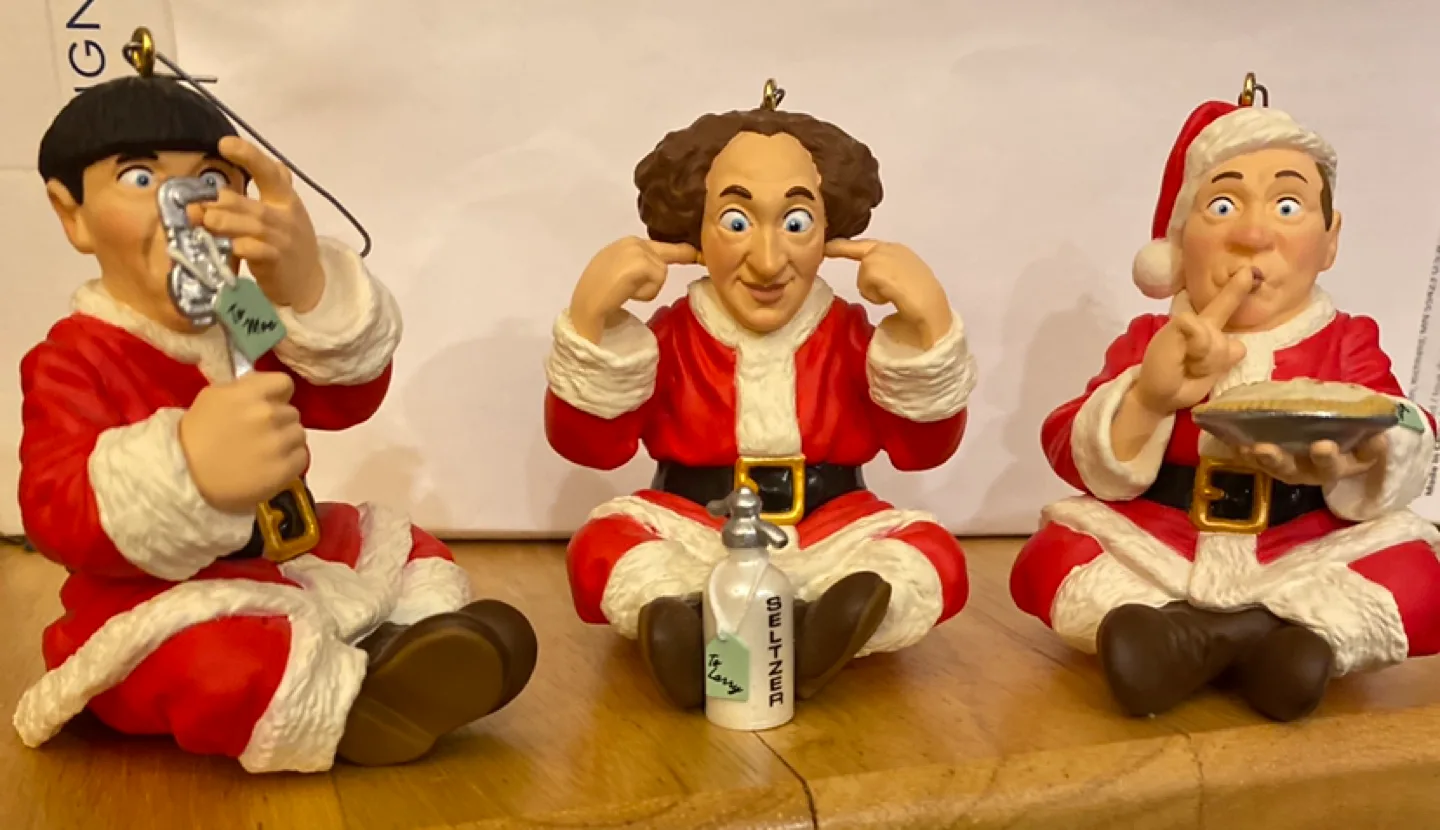 The Three Stooges Christmas Ornaments image indicator(2)