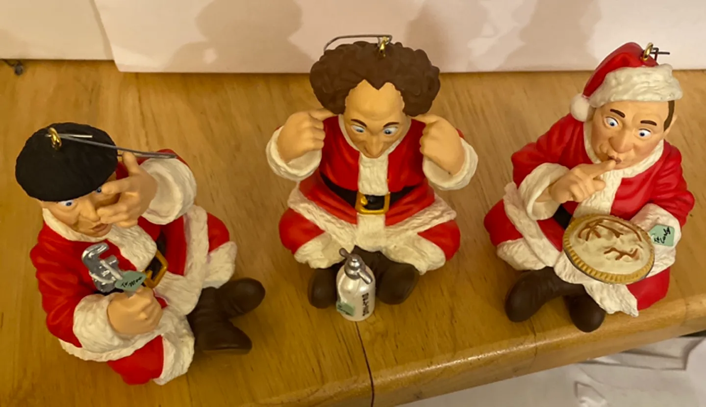 The Three Stooges Christmas Ornaments image indicator(3)