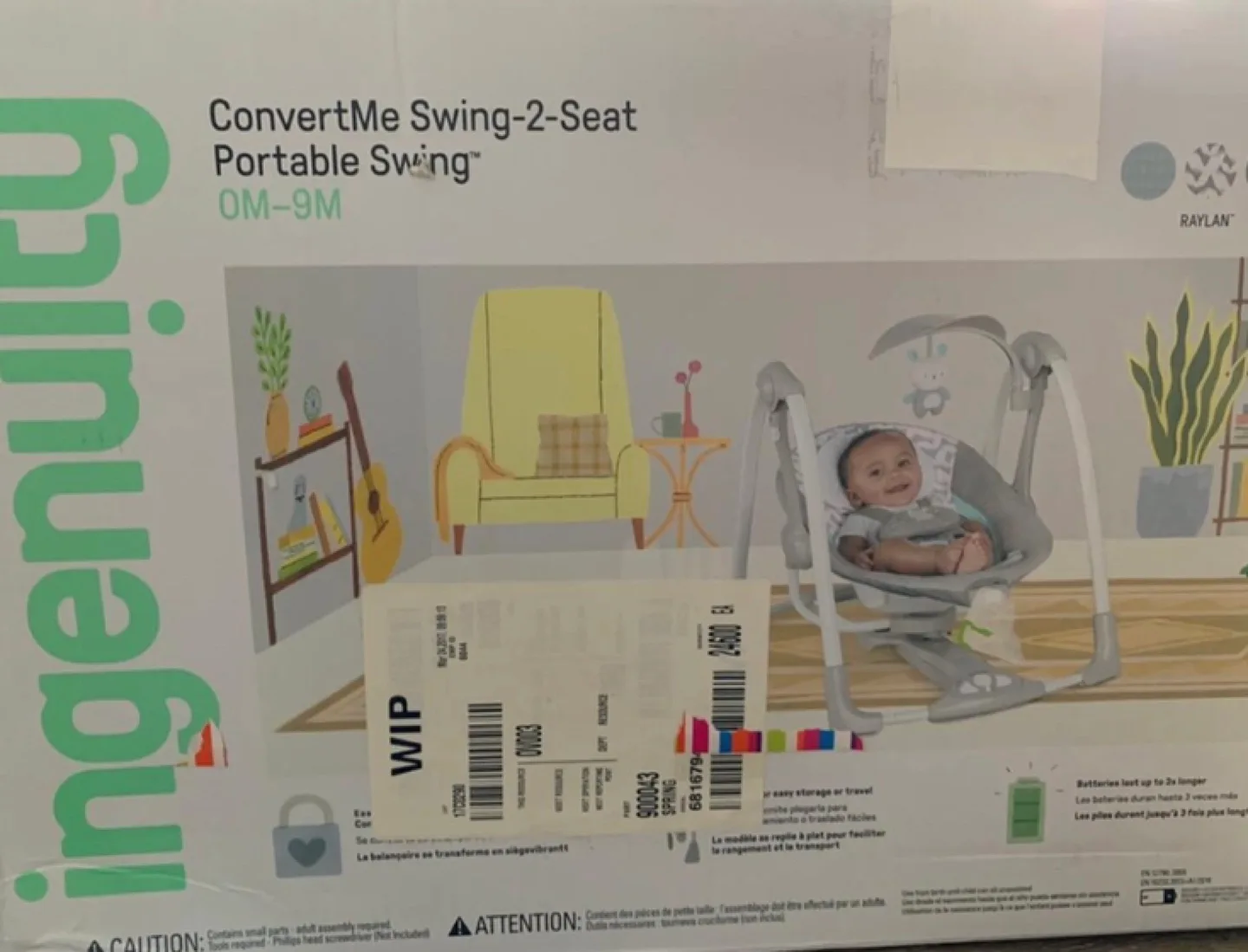 Ingenuity Portable baby Swing image indicator(7)