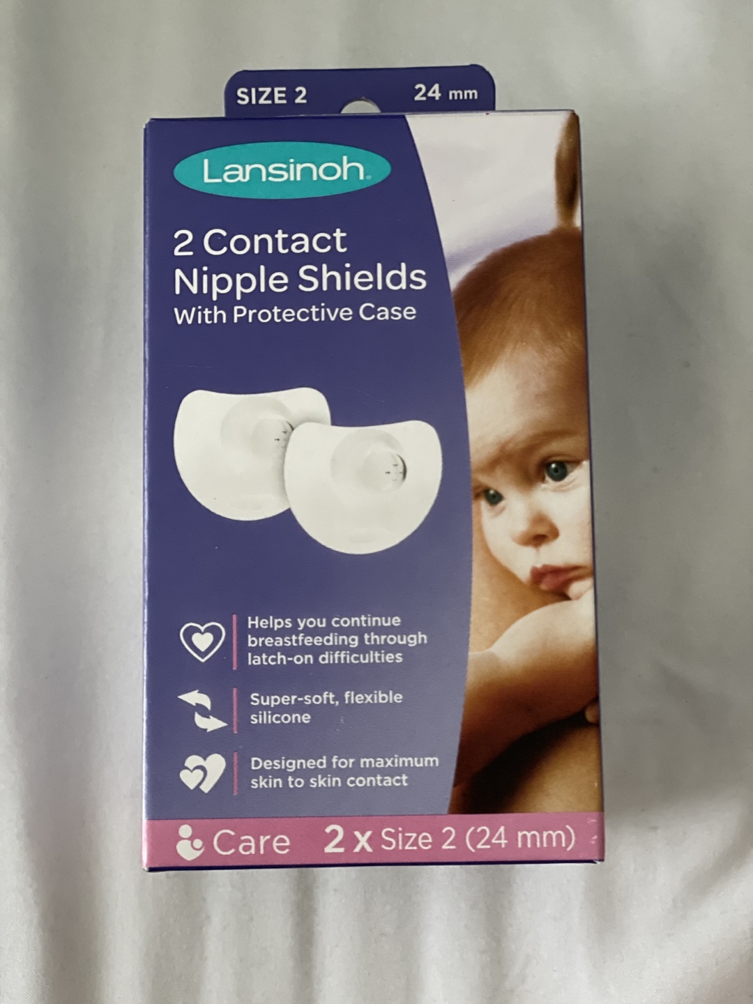 Lansinoh Contact Nipple Shields Size 2 (24 mm)