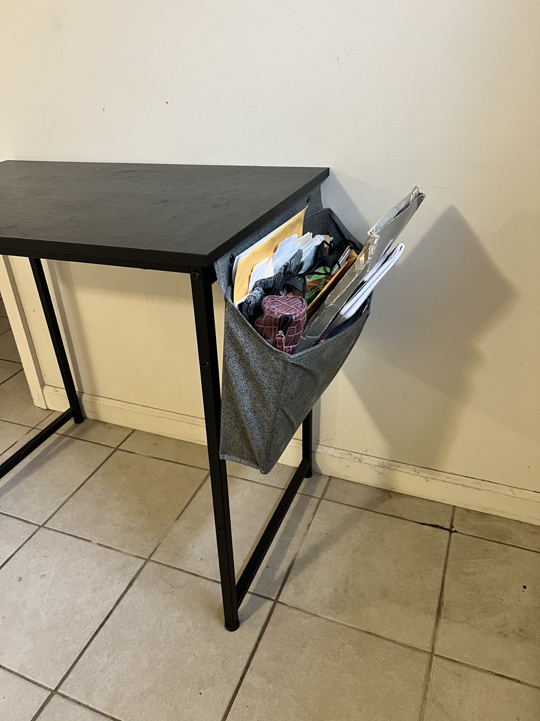Black Computer Desk with Side Storage - photo 2