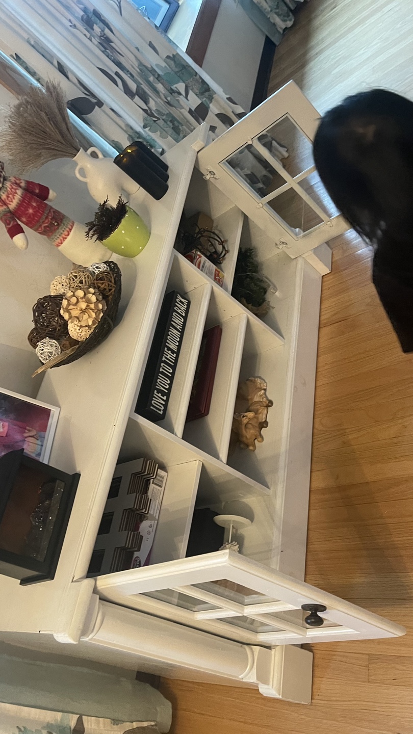 White TV Stand Console Table check more pictures - photo 4