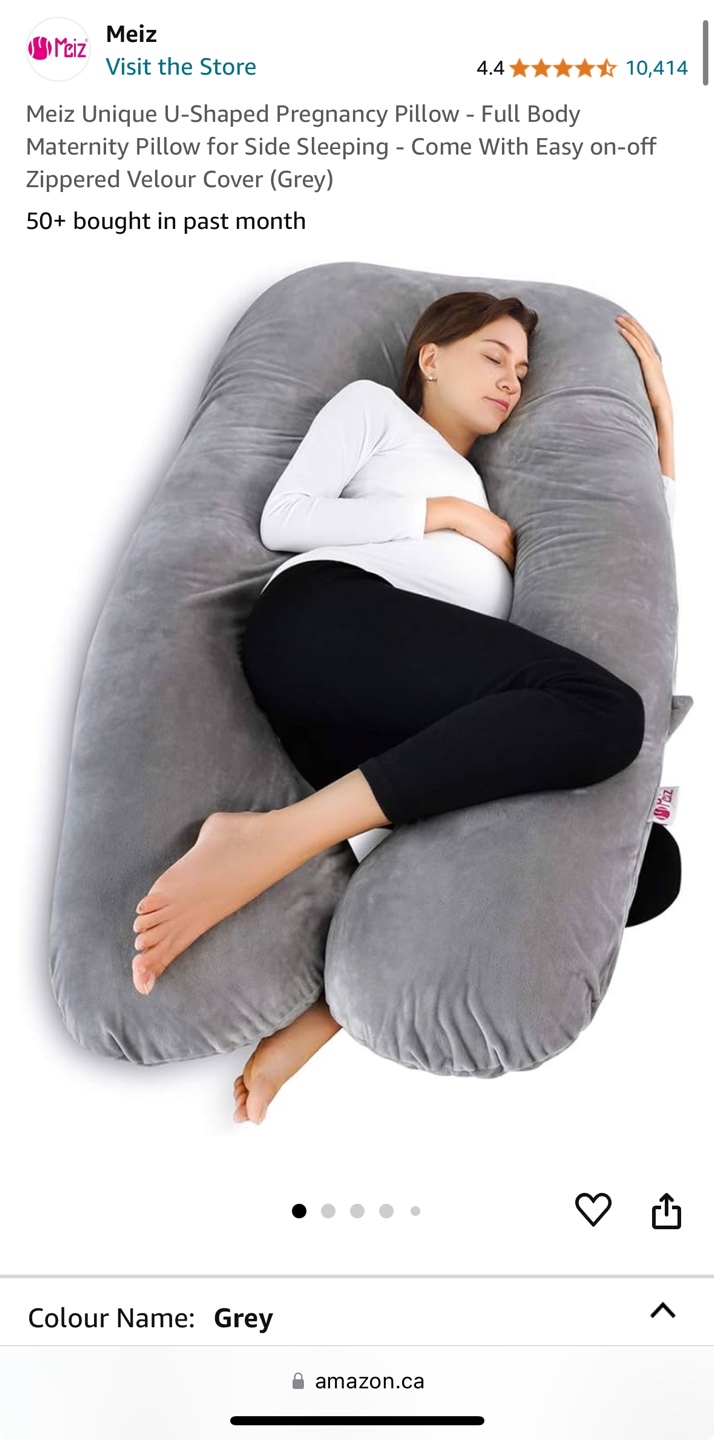Meiz U-Shaped Pregnancy Pillow for $15