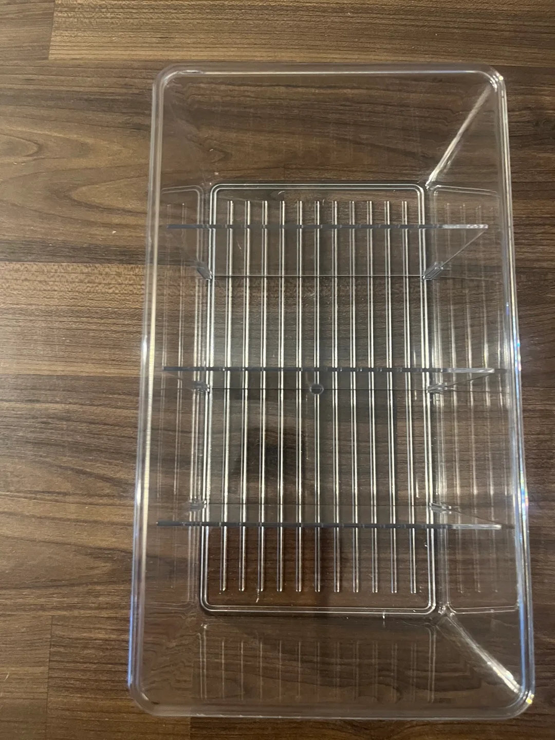 4 Clear Plastic Organizer with Dividers thumbnail