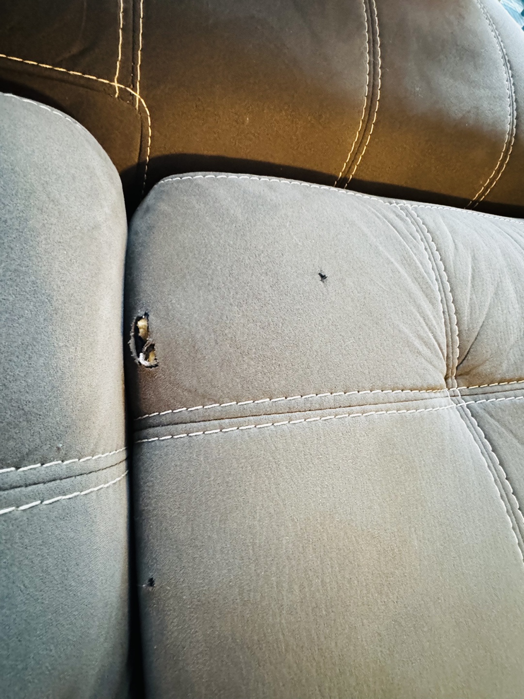 Grey Sectional Sofa with Storage Ottoman - photo 4