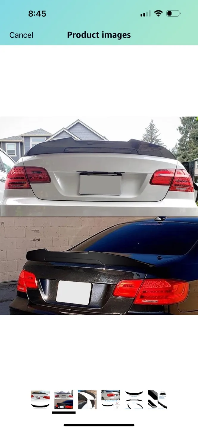 BMW E90 3 Series Trunk Spoiler image indicator(2)