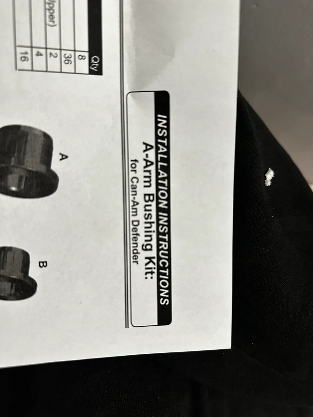 Can-Am Defender A-Arm Bushing Kit image indicator(4)