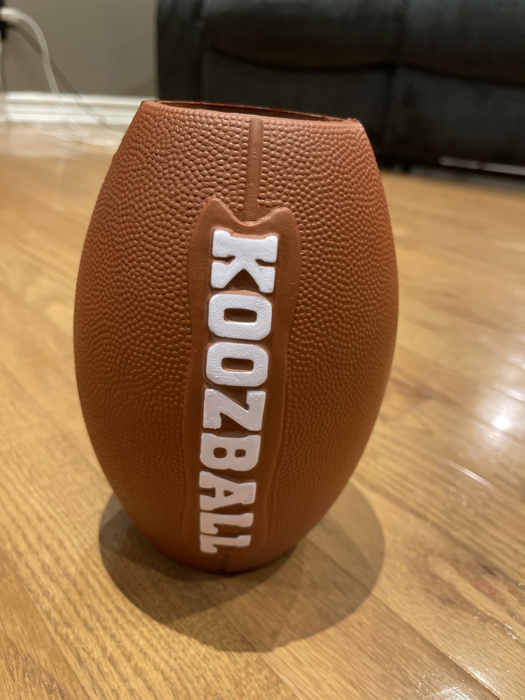 Football beer bottle holder