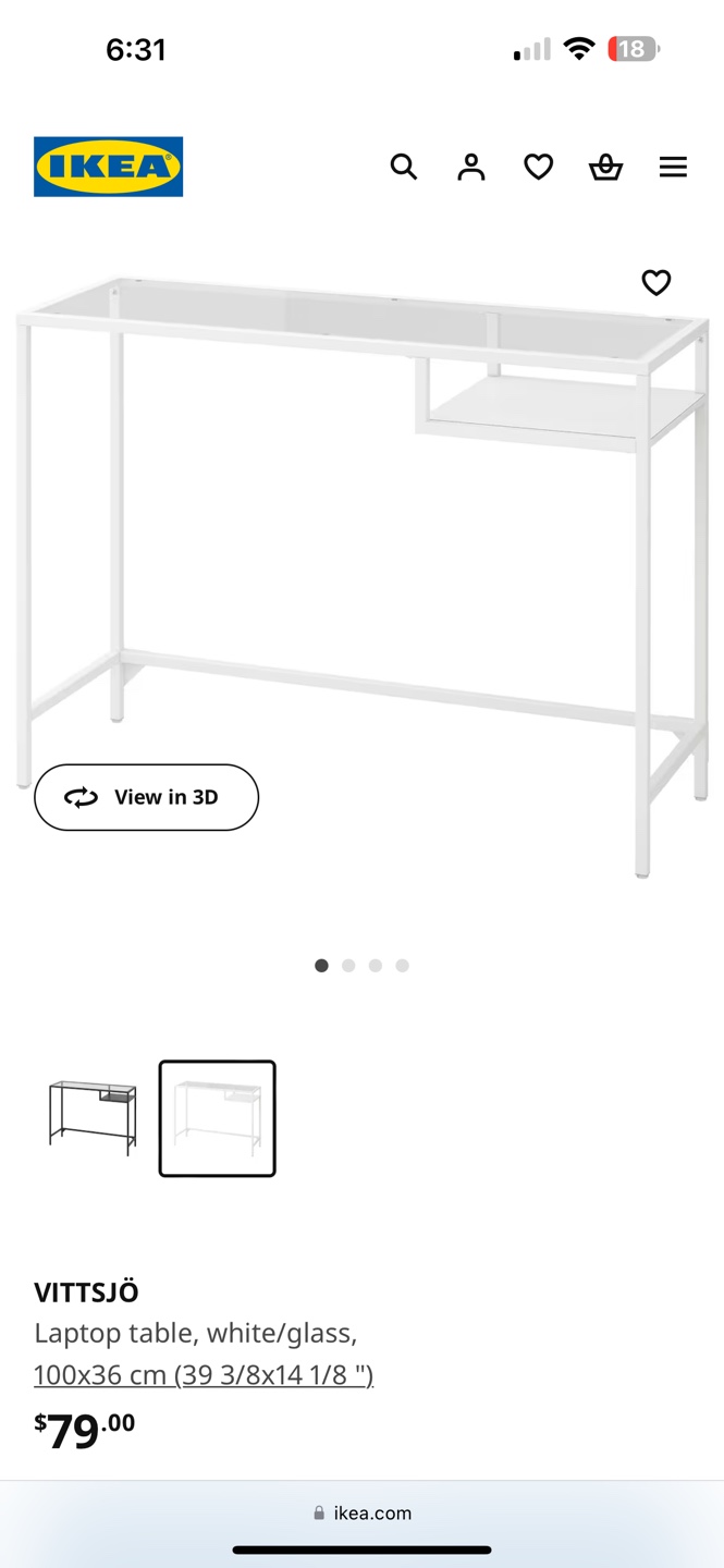 IKEA VITTSJÖ Table #freecycle - photo 4