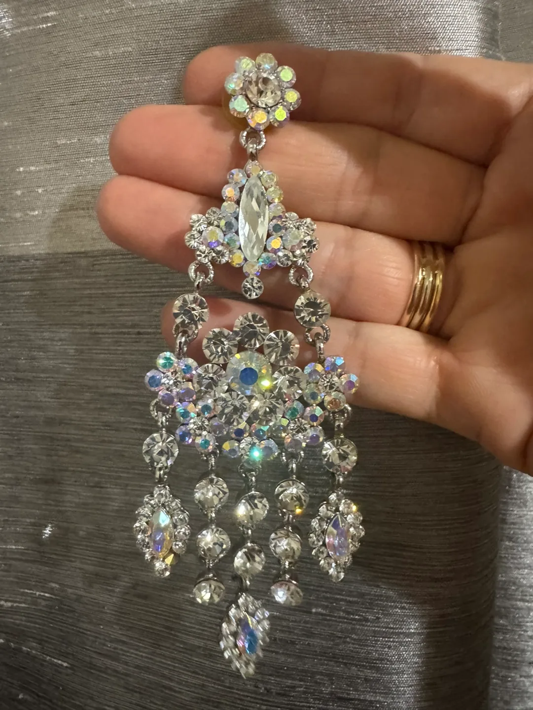 Crystal Chandelier Earrings image indicator(3)