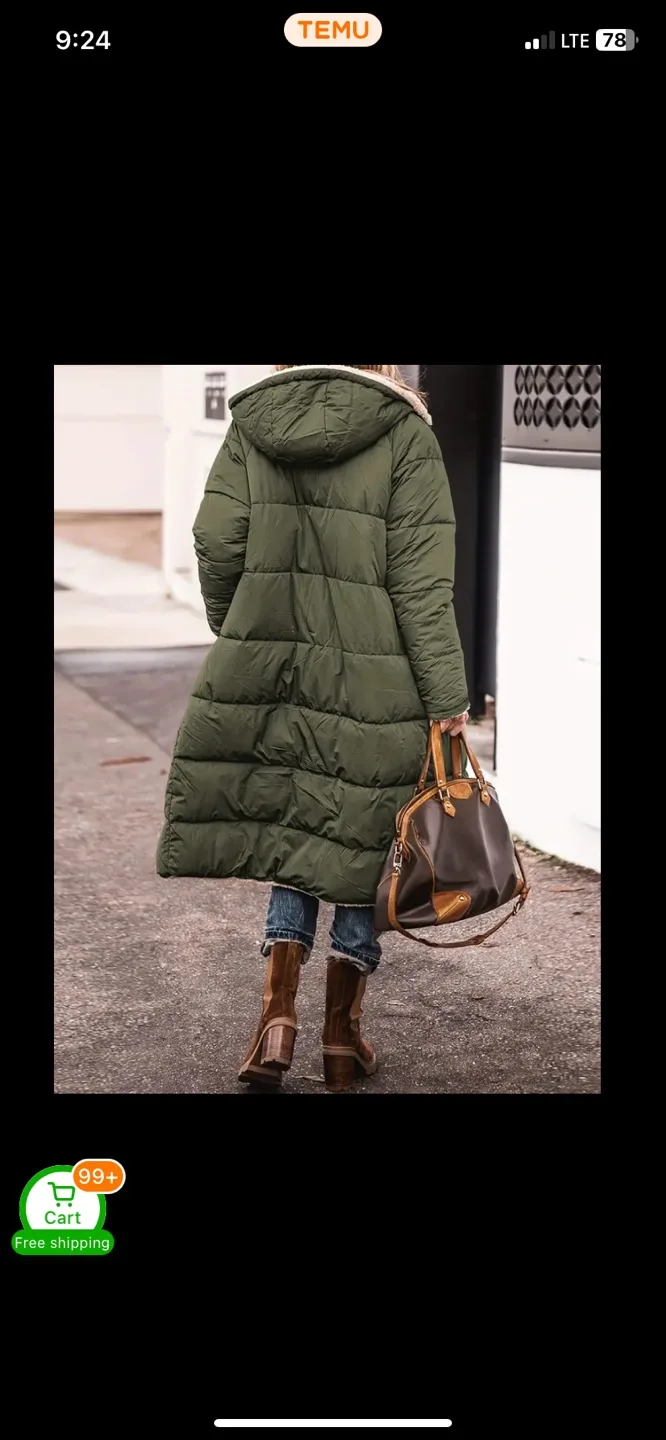 💥NEW💥Reversible Fleece-Lined Winter Coat image indicator(4)