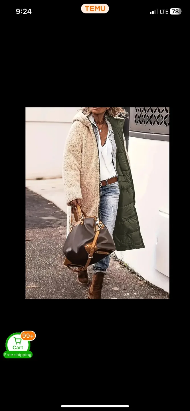 💥NEW💥Reversible Fleece-Lined Winter Coat image indicator(2)