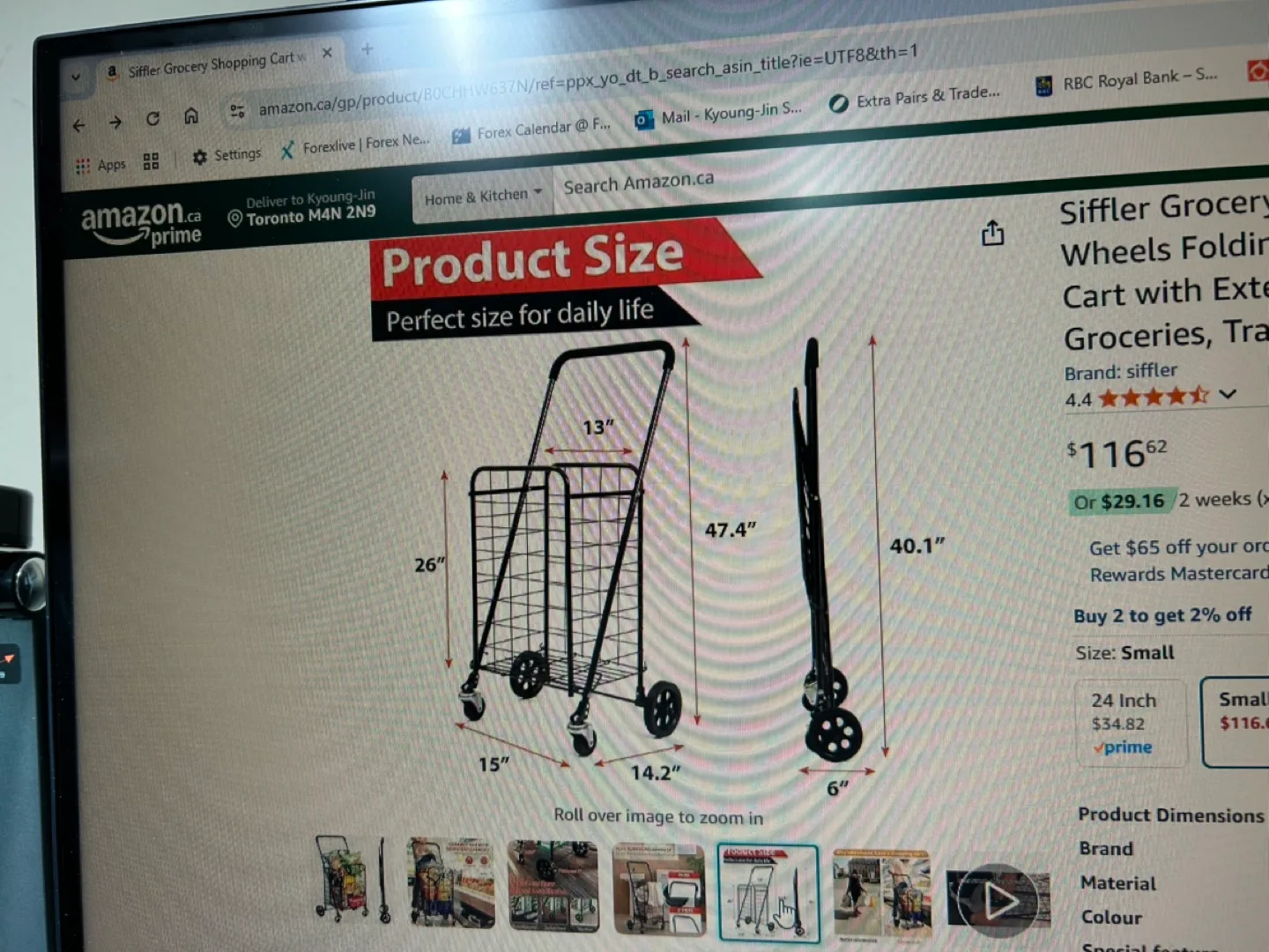 Grocery shopping cart image indicator(3)