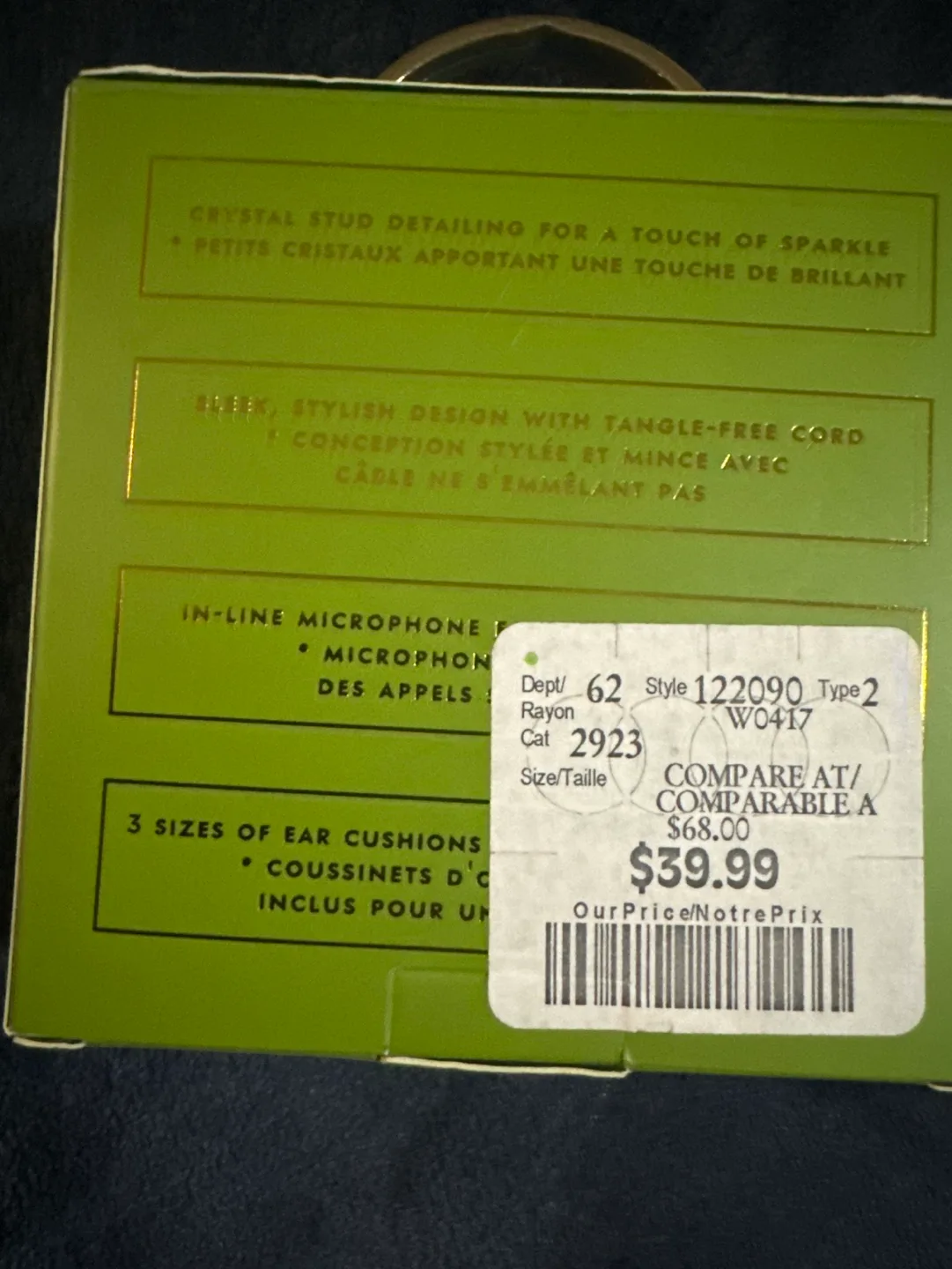Kate Spade New York Earbuds with Hands-Free Mic image indicator(2)