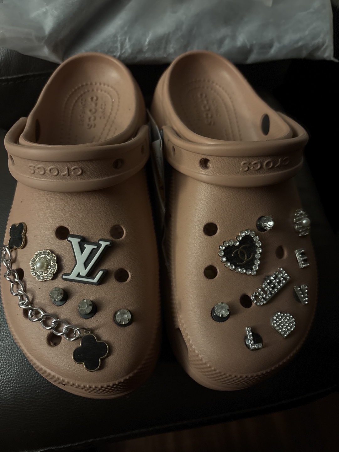 Women's Crocs Platform Clogs with Designer Charms