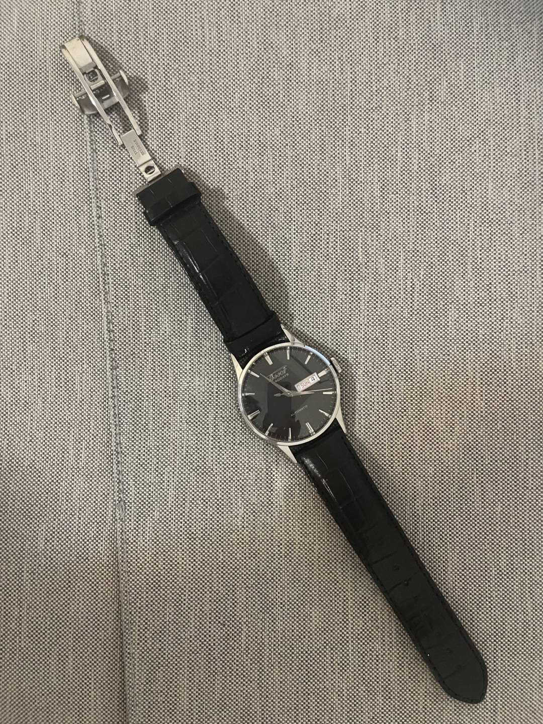 Tissot Heritage Visodate Automatic Watch - Black Dial