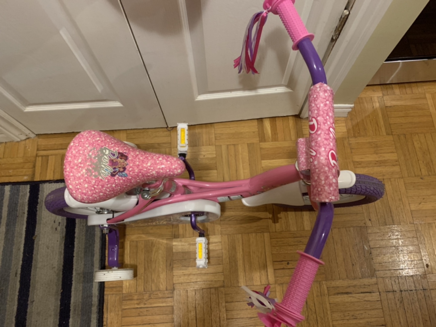 Barbie 12 inch Bike with Training Wheels and Helmet - photo 3