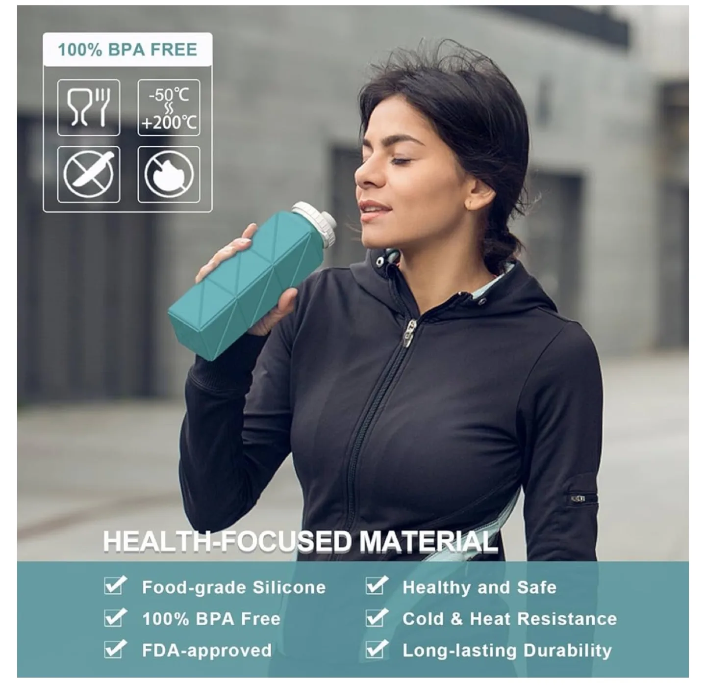 Collapsible Water Bottle image indicator(6)