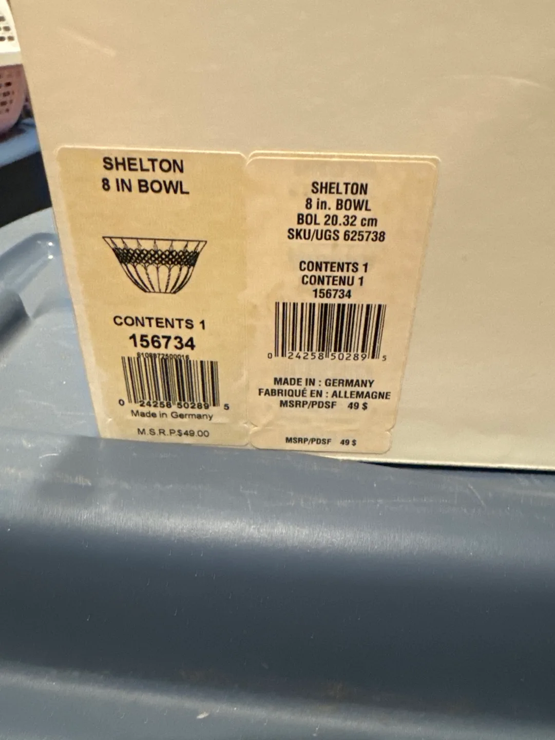 Marquis by Waterford 8 inch Crystal Bowl image indicator(5)