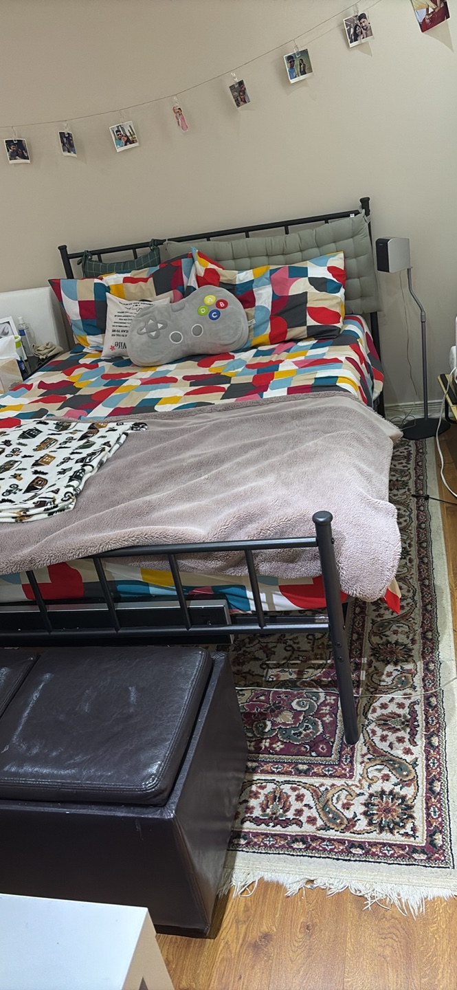 Metal Bed Frame queen size with 10’ inch mattress - photo 2