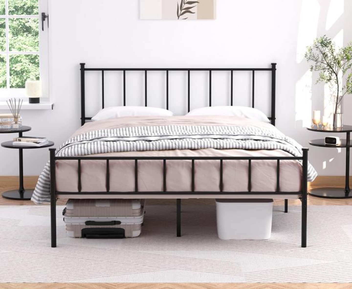Metal Bed Frame queen size with 10’ inch mattress - photo 4