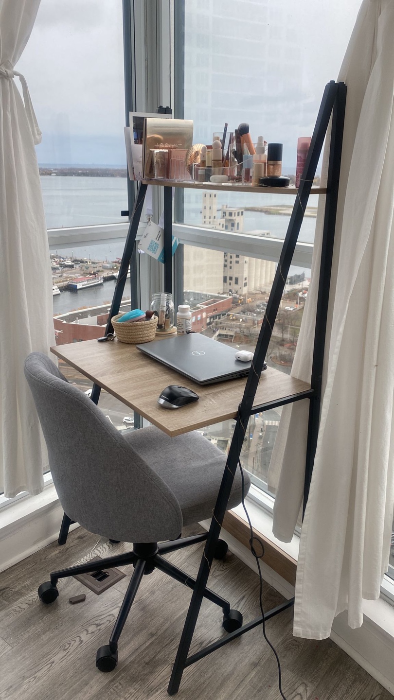 Small Desk with Shelf & chair