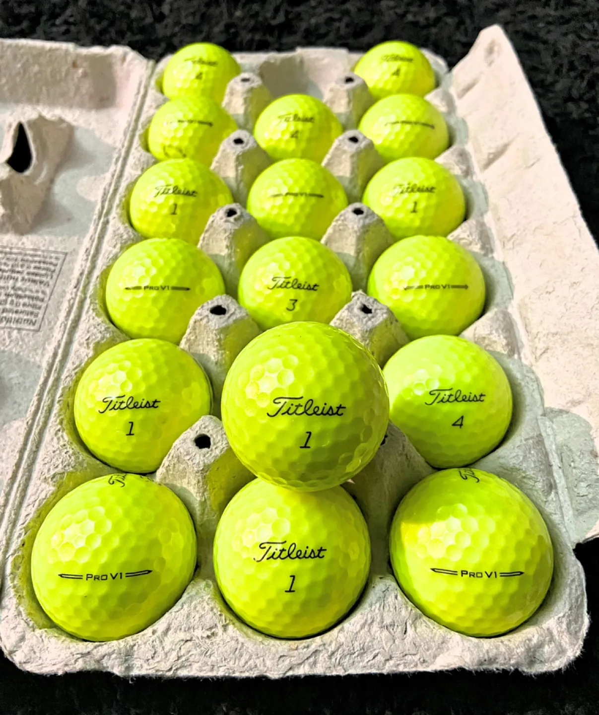 18 Titleist ProV1 Yellow Golf Balls thumbnail