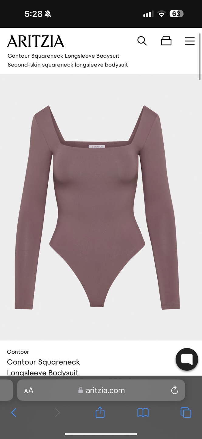 Aritzia Babaton Contour Squareneck Bodysuit