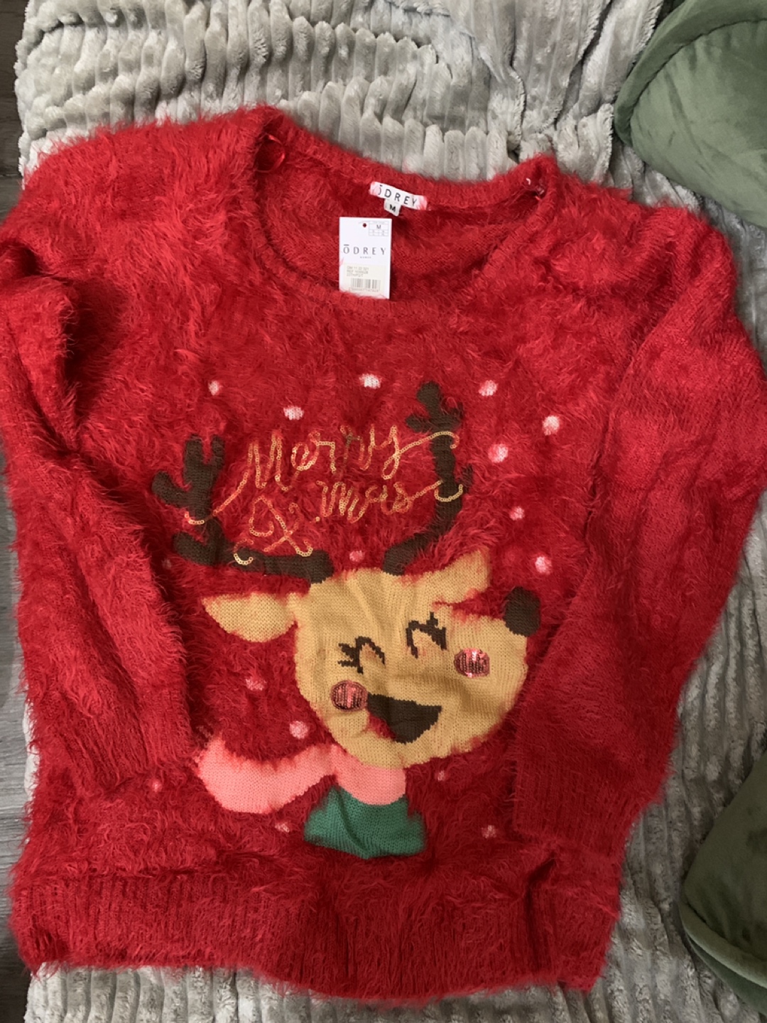 Red Reindeer Christmas Sweater