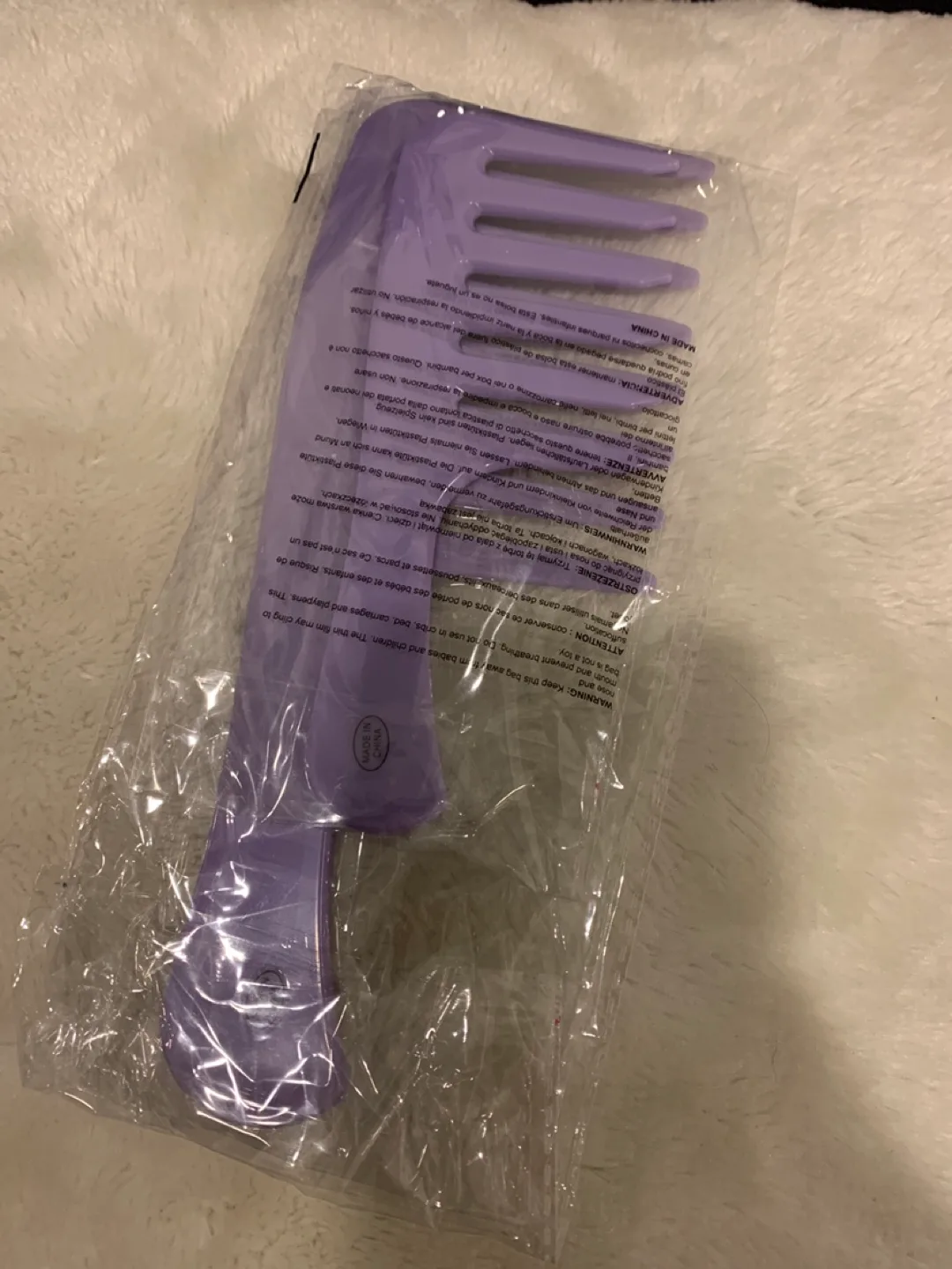 Purple Detangling Comb thumbnail