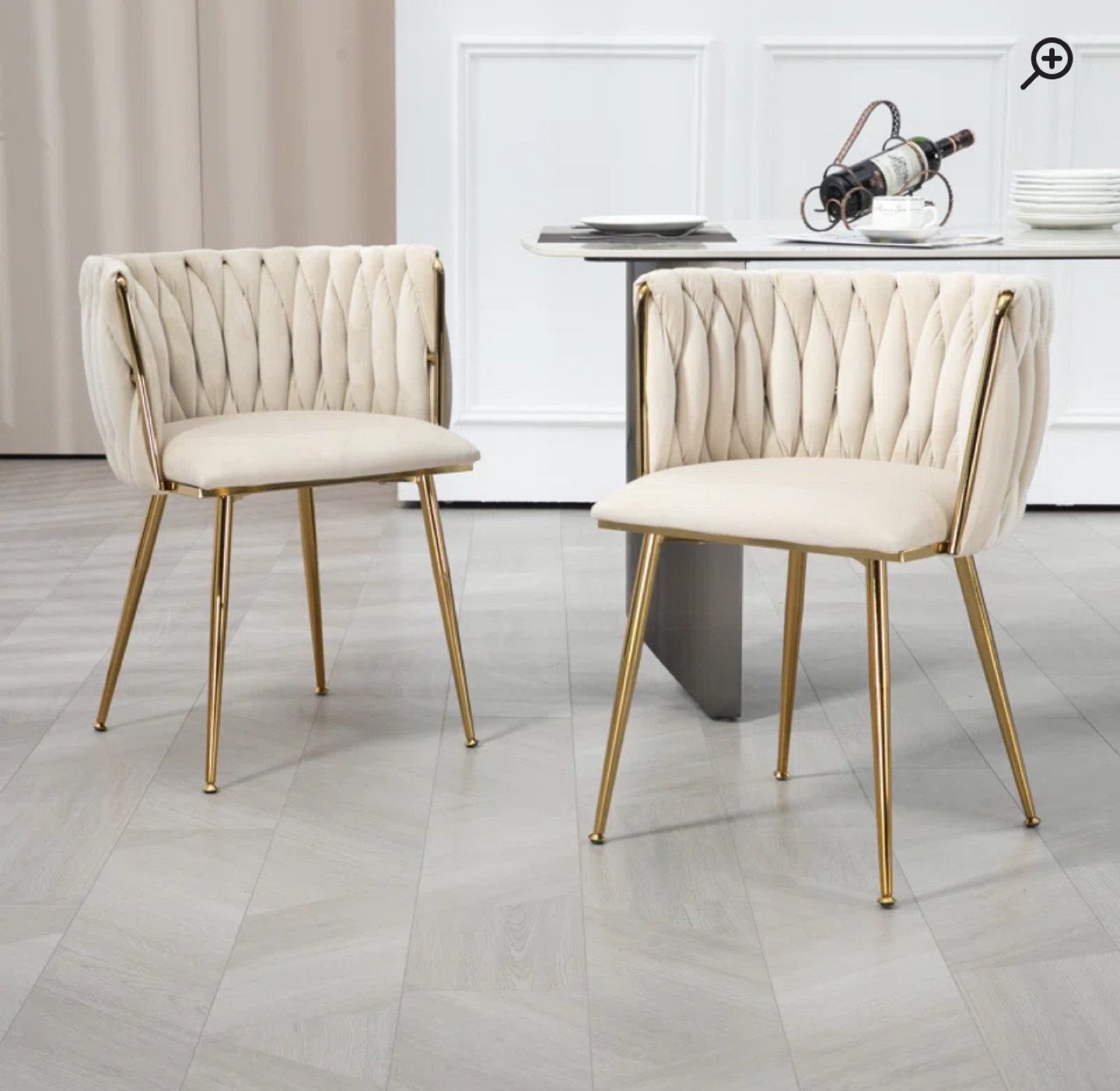 Set of 2 Upholstered Dining Chairs - photo 2