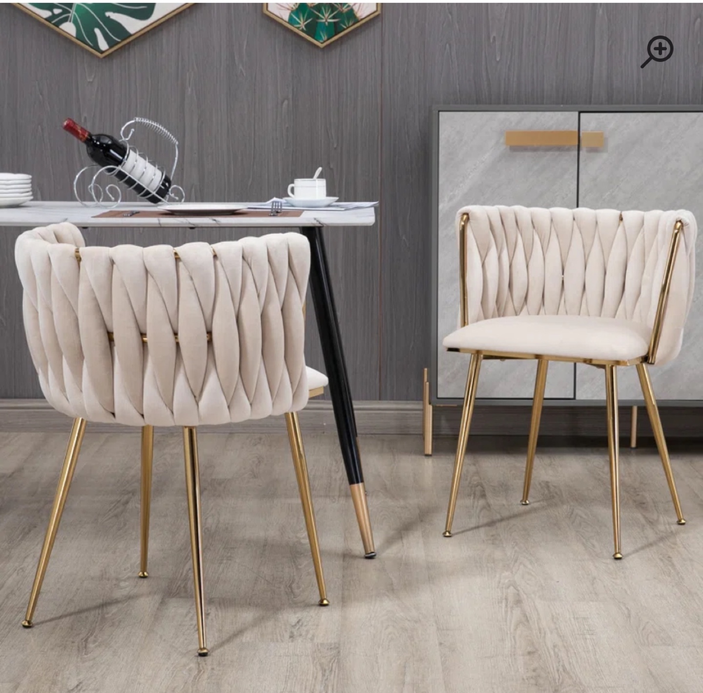 Set of 2 Upholstered Dining Chairs - photo 3