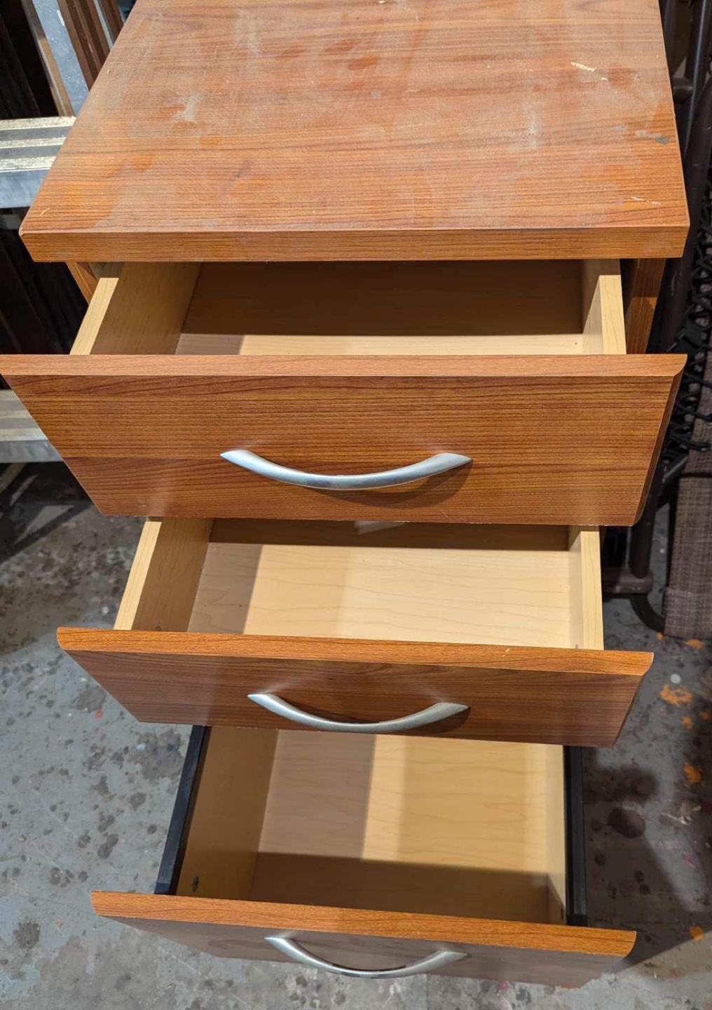 Three Drawer Filing Cabinet - photo 2