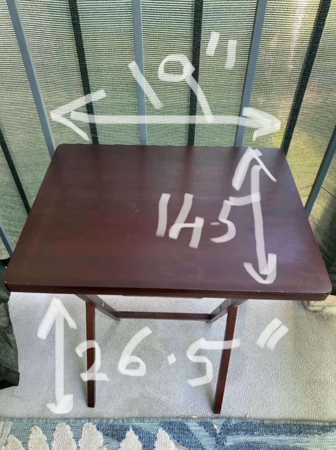 Folding Table / Wood - photo 5