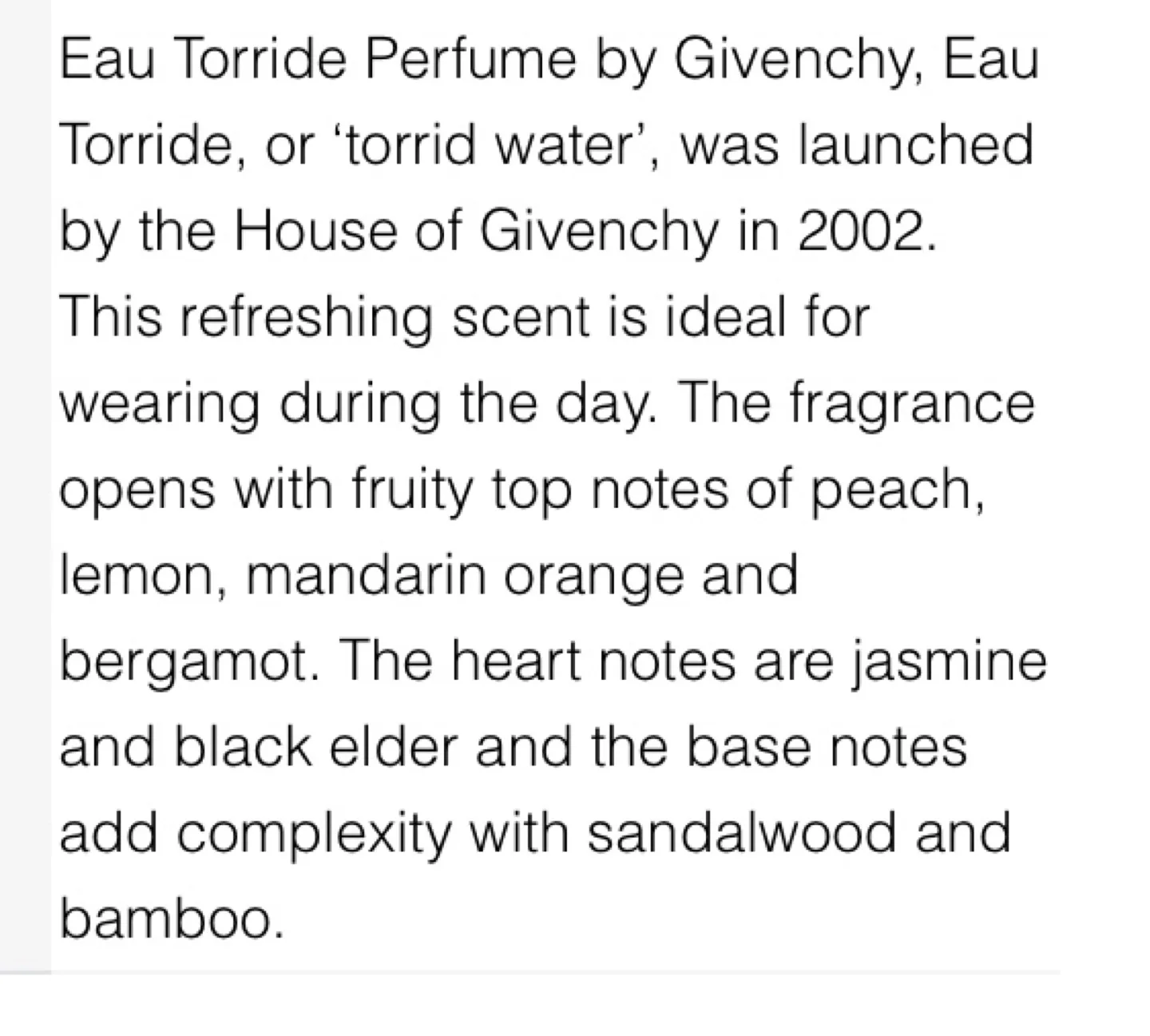 Givenchy Eau Torride women EDT 100ml NEW image indicator(3)