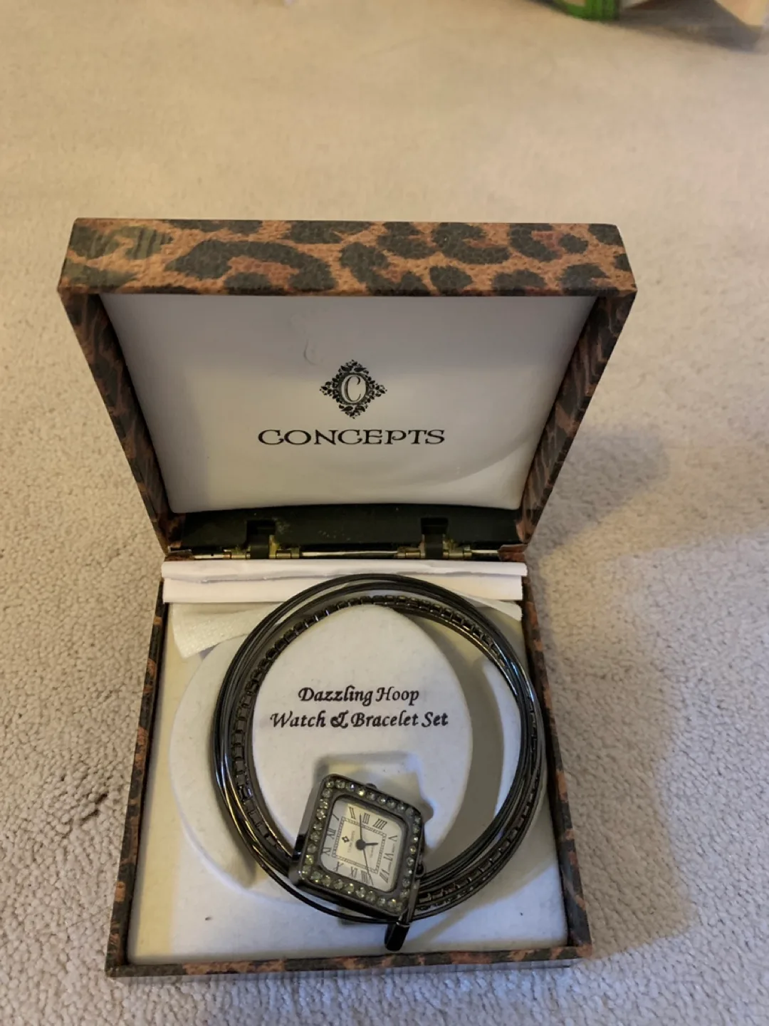 Concepts Dazzling Hoop Watch & Bracelet Set image indicator(2)