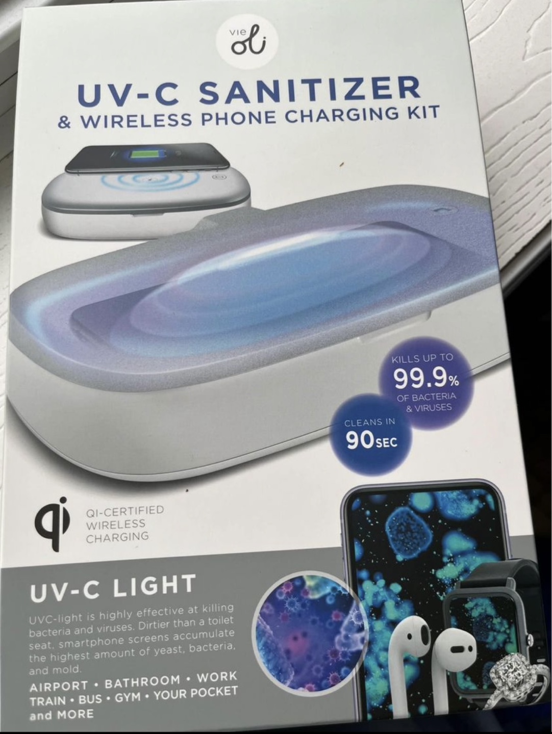 UV-C Sanitizer & Wireless Phone Charging Kit